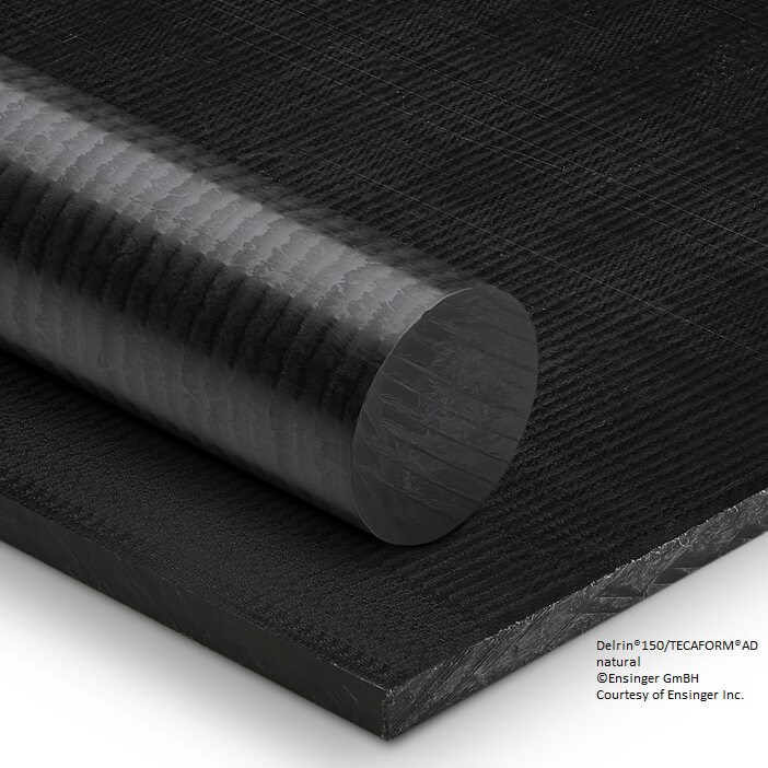 bushings// bearings 12 inches long Plastic-Black Delrin//Acetal Rod 1/" diameter