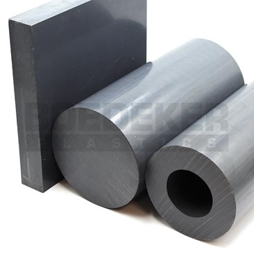 Plastic Sheet: Polyvinylchloride, 1/4 Thick, 96 Long, Gray